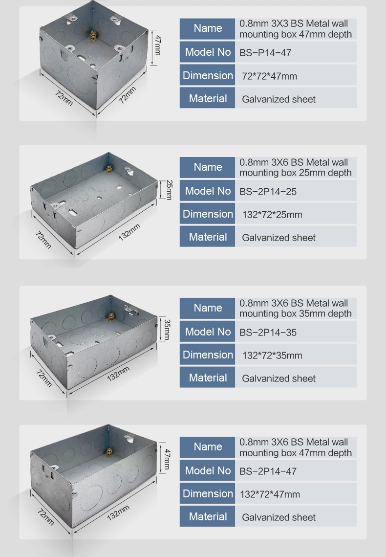 Artdna Switch Box Electrical Panel Box Push Button Switches Box